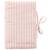 Protège-carnet de santé gaze de coton rayé vert de gris Vieux rose 1 - vertbaudet enfant 