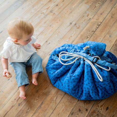 Tapis de jeu 2 en 1 noomad organic soft puce et pilou moulin roty Blanc, bleu, jaune 4 - vertbaudet enfant 