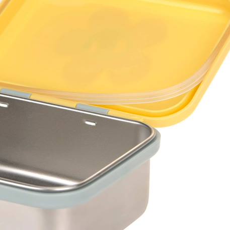 Boîte à goûter en inox happy trails flower Jaune 4 - vertbaudet enfant 