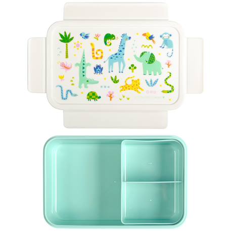 Lunch box jungles Blanc, vert, bleu 6 - vertbaudet enfant 