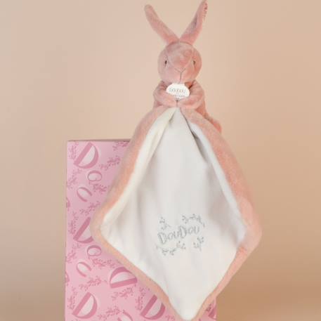 Doudou bébé tout doux avec mouchoir – compagnon rassurant et facile à emporter dès la naissance Rose 3 - vertbaudet enfant 