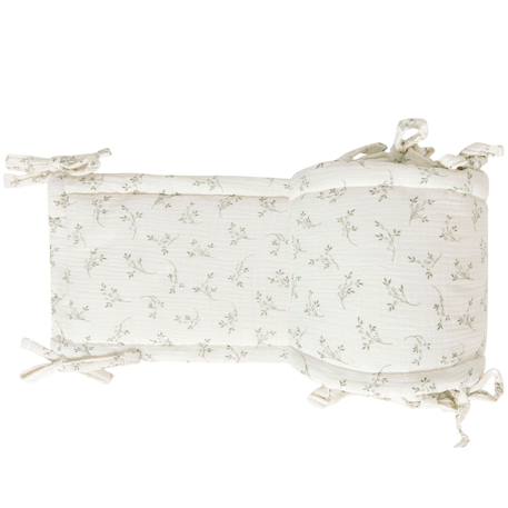 Tour de lit cododo olive bloom (180 cm) Ecru, vert 2 - vertbaudet enfant 
