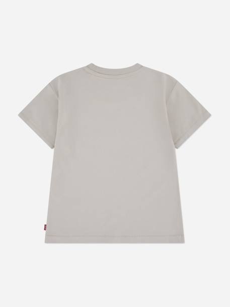 T-shirt  à manches courtes Gris+Orange 2 - vertbaudet enfant 
