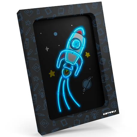 Lot de 3 kits créatifs décoration murale kidyneon Noir 5 - vertbaudet enfant 