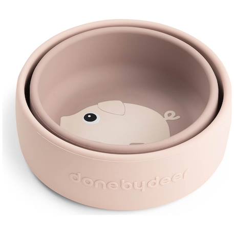 Lot de 2 bols pigee Rose+Sable 2 - vertbaudet enfant 