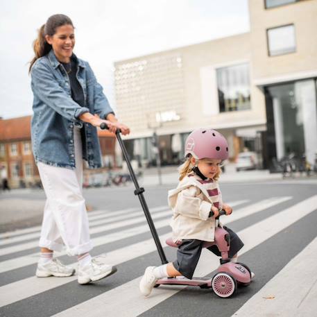 Porteur évolutif highwaykick 1 push and go mocha Rose, noir+Rouge, noir 4 - vertbaudet enfant 