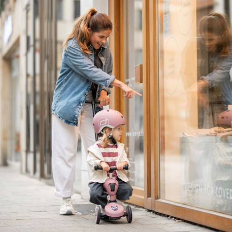 Porteur évolutif highwaykick 1 push and go mocha Rose, noir+Rouge, noir 6 - vertbaudet enfant 