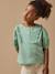 Blouse imprimée vichy fille Mini carreaux vert 1 - vertbaudet enfant 