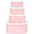 Lot de 4 boîtes à goûter cœurs Rose, orange, violet 3 - vertbaudet enfant 