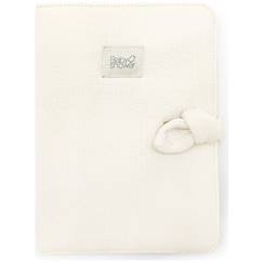 Puériculture-Protège carnet de santé knot liberty ivory powder