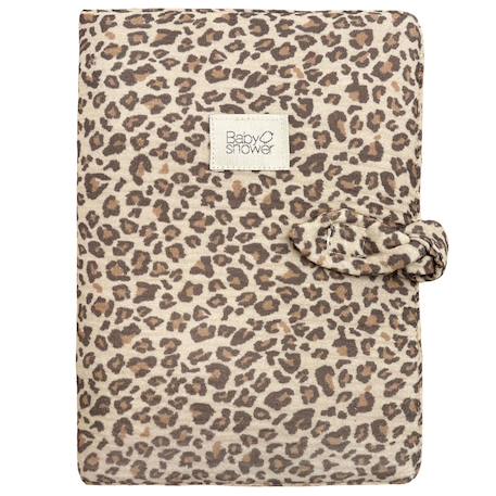 Protège carnet de santé knot wild print Beige, marron, noir 1 - vertbaudet enfant 