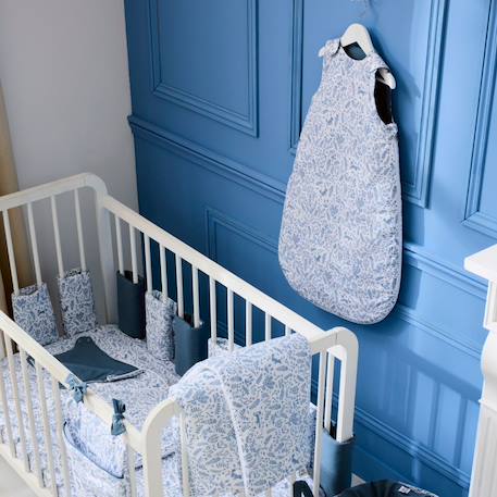 Drap housse pour matelas forêt (60 x 120 cm) Bleu, blanc 2 - vertbaudet enfant 