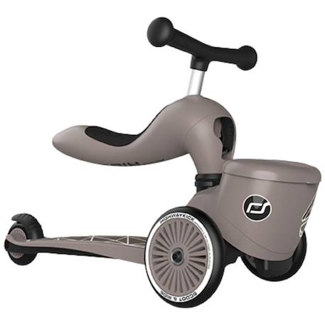 Porteur évolutif en highwaykick 1 lifestyle brown lines Gris, noir 2 - vertbaudet enfant 