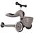 Porteur évolutif en highwaykick 1 lifestyle brown lines Gris, noir 2 - vertbaudet enfant 