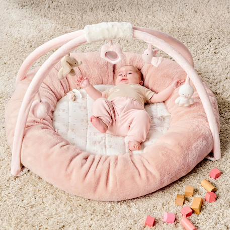 Tapis d'éveil avec arches fanfan (90 cm) Blanc, rose 3 - vertbaudet enfant 