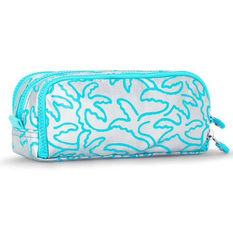 Trousse à crayons nylon 3 zips 32 emplacements Bleu / gris+Bleu / noir+Bleu / rose+Bleu aqua+Gris / bleu 4 - vertbaudet enfant 