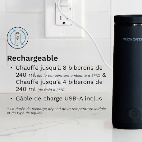 Chauffe biberon nomade super fast warmer Noir 5 - vertbaudet enfant 