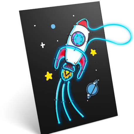 Lot de 3 kits créatifs décoration murale kidyneon Noir 1 - vertbaudet enfant 