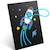 Lot de 3 kits créatifs décoration murale kidyneon Noir 1 - vertbaudet enfant 