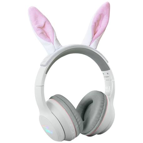Casque audio Blanc, rose 1 - vertbaudet enfant 