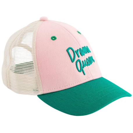 Casquette enfant trucker drama queen (3-6 ans) Rose, vert 1 - vertbaudet enfant 