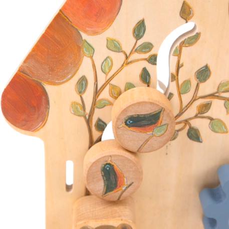 Tableau d'activités bébé en bois Beige, orange, bleu 3 - vertbaudet enfant 