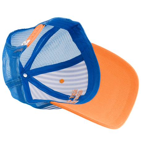 Casquette enfant trucker rayée art of siesta (3-6 ans) Bleu, orange 4 - vertbaudet enfant 