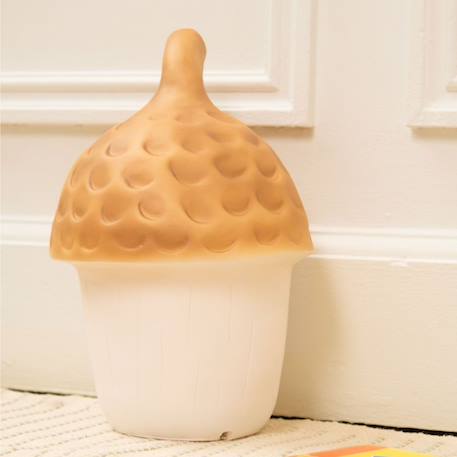 Lampe veilleuse gland red brick Beige, blanc+Rouge, blanc+Vert d'eau, blanc 1 - vertbaudet enfant 