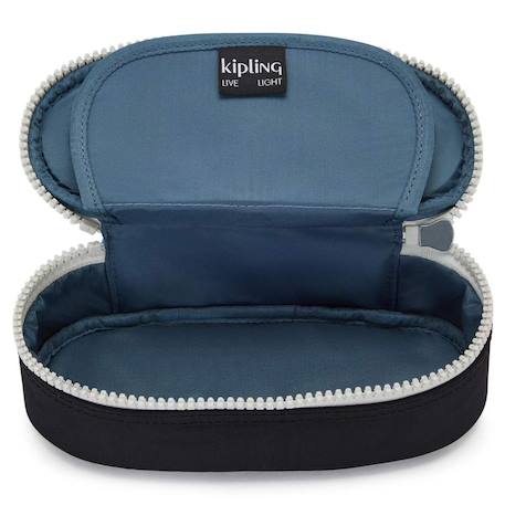 Trousse fille zippée nylon duobox kipling organisation 14 porte-stylos Bleu / rose+Gris / vert+Noir / bleu / blanc+Noir / bleu / gris 15 - vertbaudet enfant 