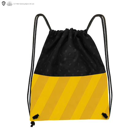 Sac à dos à cordon poufsouffle - harry potter Jaune|noir 3 - vertbaudet enfant 