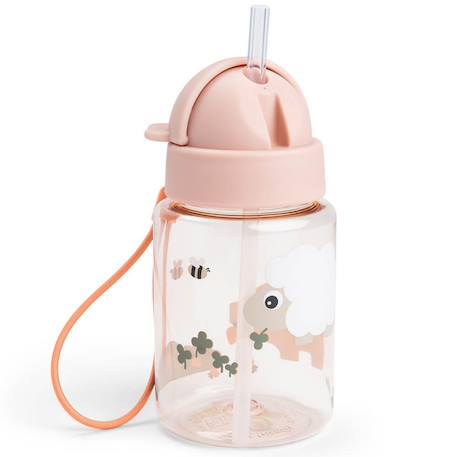 Gourde enfant avec paille intégrée – pratique, légère et facile à utiliser au quotidien Rose 2 - vertbaudet enfant 