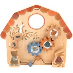 -Tableau d'activités bébé en bois