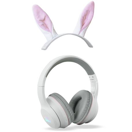 Casque audio Blanc, rose 2 - vertbaudet enfant 