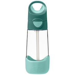 Puériculture-Gourde en tritan avec paille indigo (450 ml)