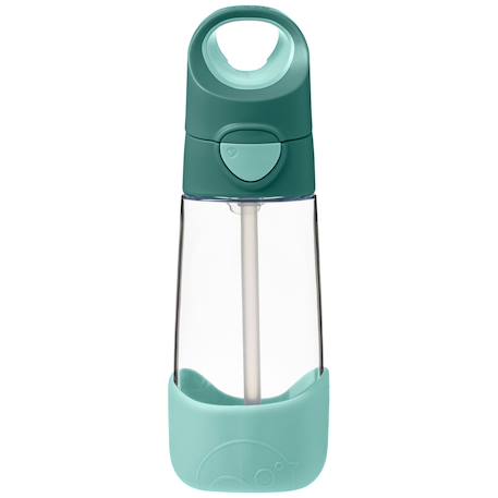 Gourde en tritan avec paille indigo (450 ml) Rose+Vert 7 - vertbaudet enfant 
