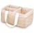Organiseur couches bébé coton bio rangement change Rose, marron, écru 1 - vertbaudet enfant 