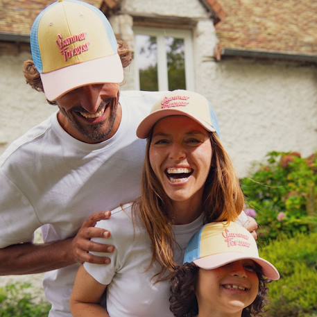 Casquette enfant trucker summer forever (7-12 ans) Pastel, rose, jaune et bleu 5 - vertbaudet enfant 