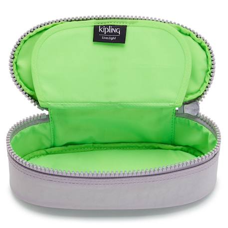 Trousse fille zippée nylon duobox kipling organisation 14 porte-stylos Bleu / rose+Gris / vert+Noir / bleu / blanc+Noir / bleu / gris 8 - vertbaudet enfant 