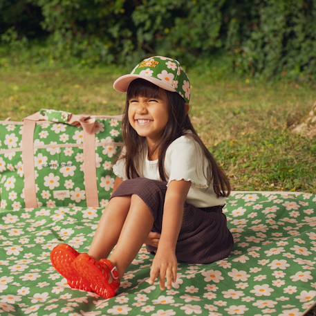 Casquette enfant flower power (3-6 ans) Vert, rose, jaune 5 - vertbaudet enfant 