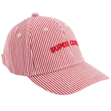 Casquette enfant marinière super cool (3-6 ans) Rouge, blanc 1 - vertbaudet enfant 