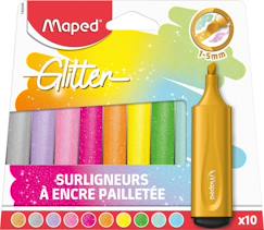 Jouet-Matériel scolaire-Surligneurs fluo glitter pour l'école