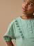 Blouse imprimée vichy fille Mini carreaux vert 3 - vertbaudet enfant 