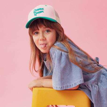 Casquette enfant trucker drama queen (7-12 ans) Rose, vert 6 - vertbaudet enfant 