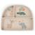 Assiette à compartiments ventouse playground Sable+Vert 1 - vertbaudet enfant 