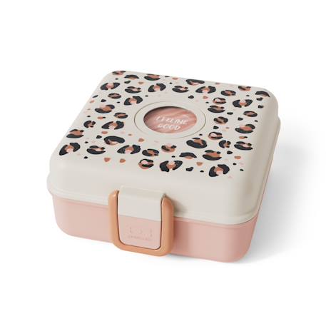 Boite à sandwich et goûter 850ml snacky Bleu dino+Bleu infinity+Bleu wolf+Cannelle fox+Rose birds+Rose blush+Rose leopard+Vert forest+Vert raccoon 38 - vertbaudet enfant 