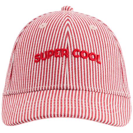 Casquette enfant marinière super cool (3-6 ans) Rouge, blanc 2 - vertbaudet enfant 