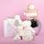 Peluche attache-sucette ours pantin argent (20 cm) Blanc 6 - vertbaudet enfant 