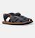 Sandales fille smooth leather bicho Bleu marine 2 - vertbaudet enfant 