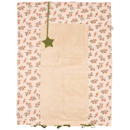 Housse de matelas à langer fleurs et fougères (60x80 cm) Fleurs, fougère 1 - vertbaudet enfant 