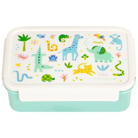 Lunch box jungles Blanc, vert, bleu 2 - vertbaudet enfant 